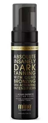 Self Fake Tan MINETAN Absolute Insanely Dark 1 Hour Mousse Foam Quad Bronzing • £15.50