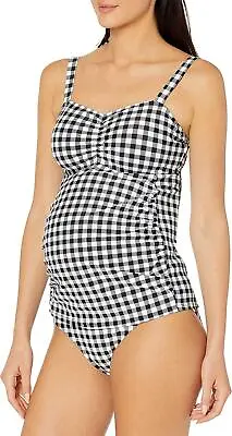 Motherhood Maternity 284734 Keyhole Back Two Piece Swimsuit Tankini Set Size LG • $58.65