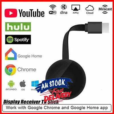 Wifi Wireless 1080p Streaming Media Player Charcoal For Chromecast Generation • $25.47