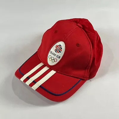 Great Britain Olympics 2012 London Adidas Team Hat Cap Red Cotton Casual • £12.50