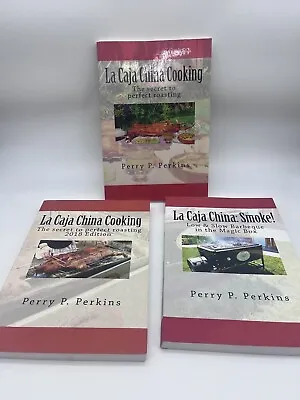 La Caja China Cooking: Vol. 1-3 By Perry Perkins Lot Of 3 • $17.50