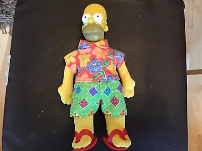 Vintage Original Homer Simpson Soft Toy With Red Sandles And Holiday Shirt  • £19.99