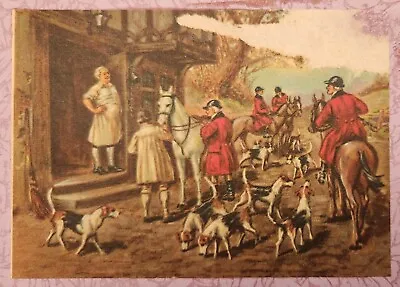 VINTAGE 300+ PCs WOOD JIG SAW PUZZLE JK STRAUS #223 “LEAVING THE INN  1940 • $15.99