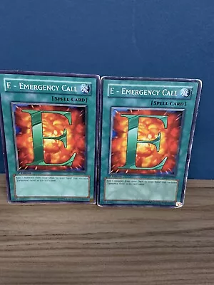 EOJ-EN039 E - Emergency Call Common X2  Yugioh 1st Edition Card Lightly Played • £1.50