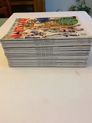 Vanity Fair Magazine Lot Of 12 2013 - Issues #’s 629 Thru 640  (complete Year) • $34.95