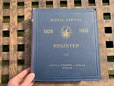 £24.99 • Buy Bureau Veritas 1931 Ships Register Iss To Jl Thompson Ltd Sunderland Shipbuilder