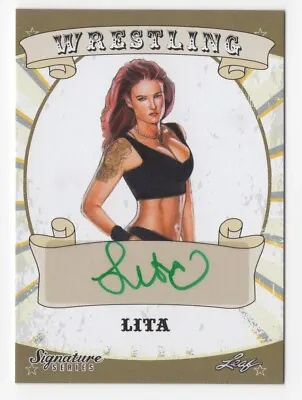 $24.99 • Buy Lita 2016 Leaf Wrestling Signature Series Autograph Card Auto WWE WWF #50