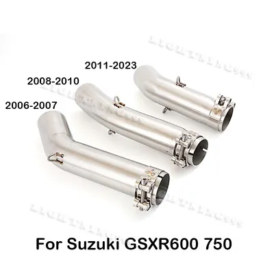 For Suzuki GSXR750 GSXR600 2006-2023 Motorcycle Exhaust System Mid Link Pipe 2  • $52