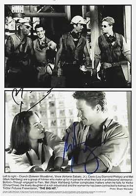  The Big Hit  Mark Wahlberg & China Chow Signed 8X10 B&W Photo • $99.99