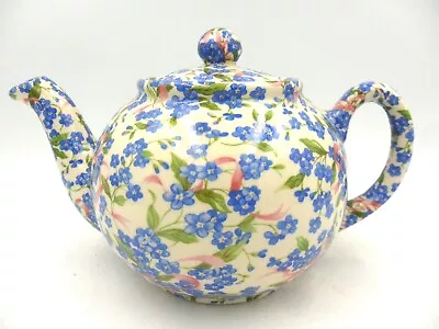 £22.99 • Buy Forget Me Not Chintz Design 2 Cup Teapot By Heron Cross Pottery
