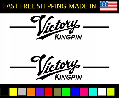 Victory Kingpin Decals Gas Tank USA Stickers Motorcycle Motorcycles • $24.99