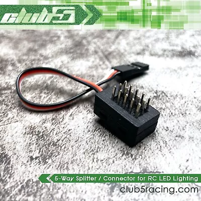 5-Way Micro Splitter Servo / Lighting For RC Crawlers (V2) • $16.99