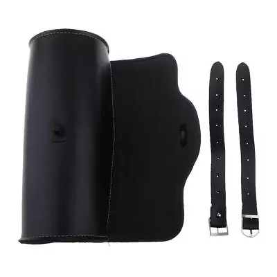 Motorcycle Cruiser Biker Tool Bag Pouch Roll Barrel Shape Handlebar Bag • $17.34