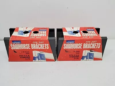 Vintage SawHorse All Purpose Brackets Hardware MONTGOMERY WARD Old Stock Display • $25.46