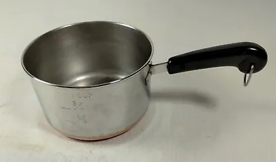 Revere Ware Copper Clad 1 Cup Measuring Cup Butter Warmer Sauce Pan Made In USA • $14