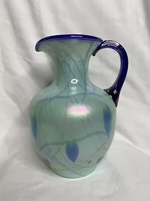 $295 • Buy Signed Dave Fetty Fenton Hanging Hearts On Willow Green Ltd Ed 269/1250 Pitcher