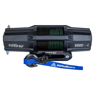 $367.99 • Buy VIPER V2 6000lb UTV Winch Kit W/ 60 Feet GREEN AmSteel-BLUE Synthetic Rope
