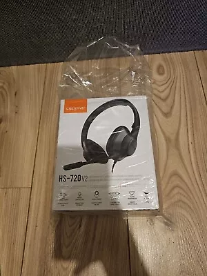 Creative Labs HS-720 V2 Headset Office/Call Center Black 51EF09BRAND NEW • £10