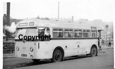 £1.10 • Buy Sheffield Corporation RWA223 RWA 223 Leyland PSU Weymann Coach B&W Bus Photo