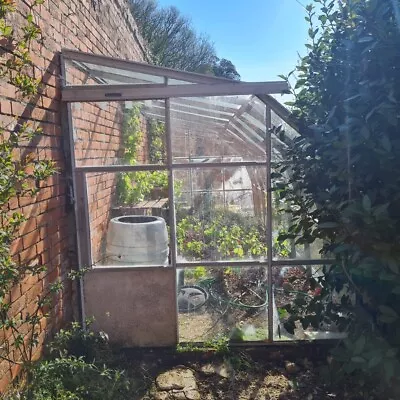 Lean To Greenhouse Aluminium Frame - Approx 12’x6’- Project For Someone 87”Tall • £250