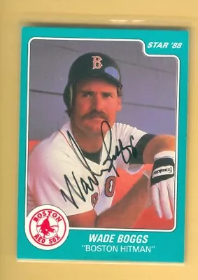 1988 Star Company Wade Boggs AUTOGRAPHED JSA Certified • $5