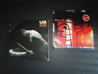 U2 - 2 X 7  Vinyl Singles : Desire / The Fly UK P/S • £0.99