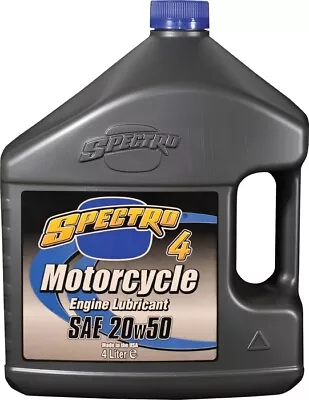Spectro Premium 4 Motorcycle 4T Engine Oil 20W-50 4L • $44.02
