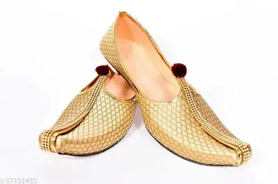 Flip Flop Punjabi Jutti Khussa Shoes Indian Shoes Wedding Men Jutiya MojarI 06 • £31.73