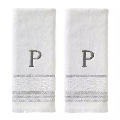 Casual Monogram Hand Towel (2-Pack)  P  White • $20.29