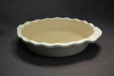Pampered Chef Stoneware Ivory Deep Dish Pie Plate • £19.27