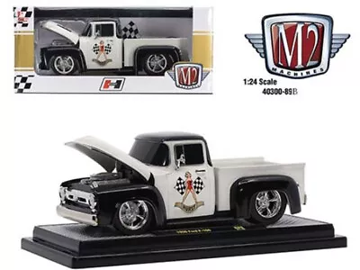 1956 Ford F100 Pickup White/black  1:24 Scale Diecast 'hurst' By M2 Machines • $45.90