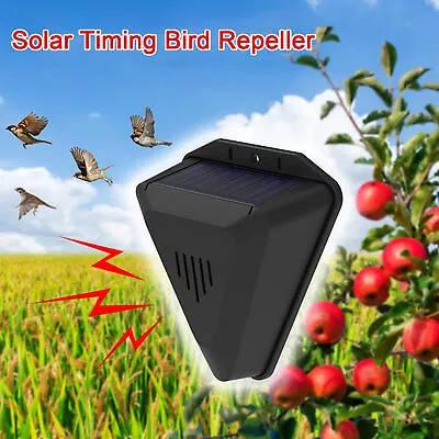 Animal Repellents Outdoor Waterproof Bird Repeller Solar Powered Bird Cat Scarer • $19.89