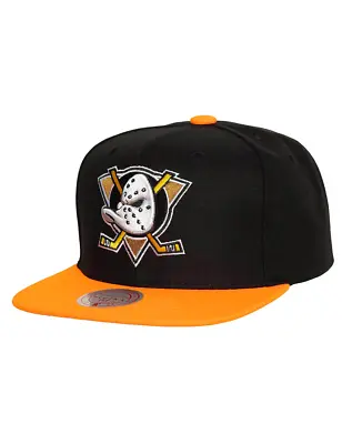 Anaheim Mighty Ducks Mitchell & Ness NHL Team 2 Tone 2.0 OG Snapback Hat - Black • $49.95