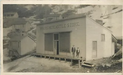 Unidentified  Miner's Mercantile Store  Real Photo Postcard • $19.50