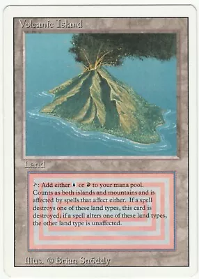 Revised Edition  MTG  Volcanic Island   Magic Dual Land NM • $600.99