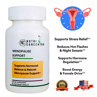 Menopause Reduce Symptoms Hot Flashes OFF 750 Mg 90 Capsules Hormones. • $23.75