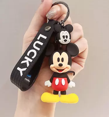 Cute Mickey Cartoon Keychain Bag Pendant Car Keychain Decoration Gift • $0.25