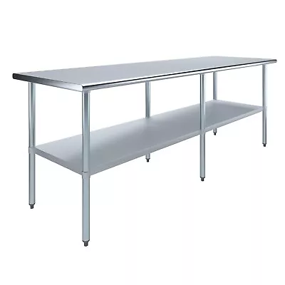 30 In. X 96 In. Stainless Steel Work Table | Metal Utility Table • $989.95