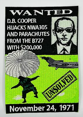 MR ALE Patches DB Cooper Hijack Northwest Airlines FBI LARGE GMAN Patch P162 • $22.23