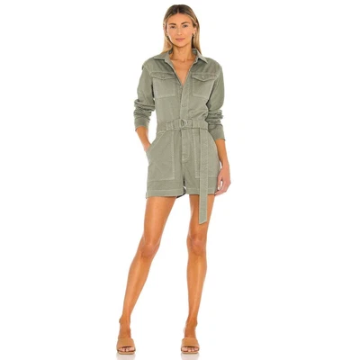 £148.28 • Buy Jonathan Simkhai Standard Darcy Utility Romper Eucalyptus Green Women's Size XS