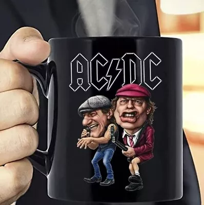 AC DC Rock Band Coffee Mug Music Lover Mug AC DC Mug Australian Mug Black In • $18.99