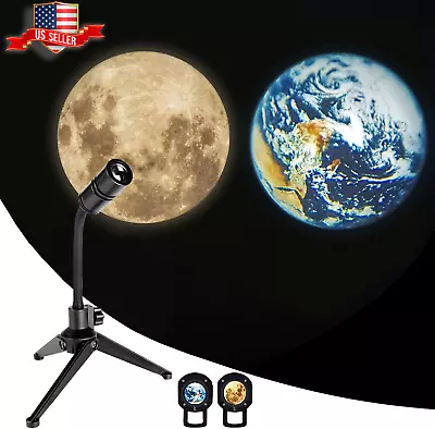 USB Charging Moon Light Projector Transform Your Bedroom With Earth & Moon • $21.88