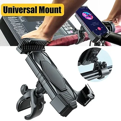 360° Motorcycle Bike Handlebar GPS Mount Phone Holder Bicycle For IPhone Samsung • $22.90