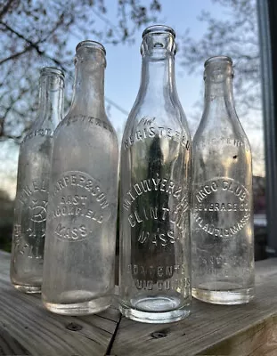 Antique Soda / Mineral Water Bottles From Massachusetts (lot Of 4) • $7.99