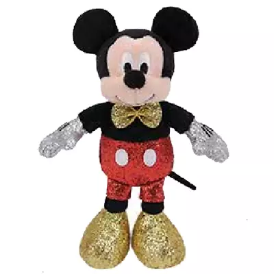 TY Beanie Buddy - MICKEY MOUSE (Disney's Sparkle) (13 Inch) - MWMTs Stuffed Toy • $15.89