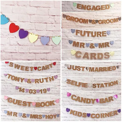 Wedding Decorations Banners Personalised Photo Props • £3.89