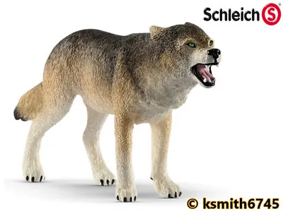 £5.94 • Buy Schleich ANGRY WOLF Plastic Toy Wild Zoo Animal Figure Dog Predator * NEW *💥
