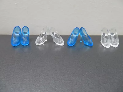 4 Pairs Doll Shoes For Barbie Cinderella Shoes Fashion Doll High Heels • $8.41