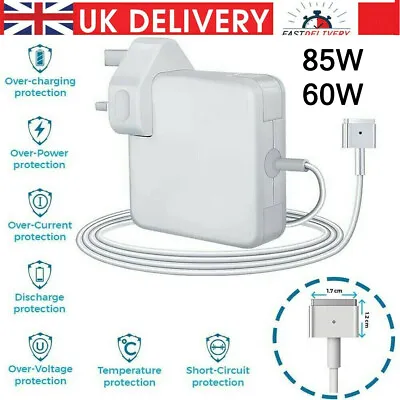 For Apple 85W / 60W Power Adapter T Tip MagSafe 2 Charger Macbook Pro Air Mac • £14.89