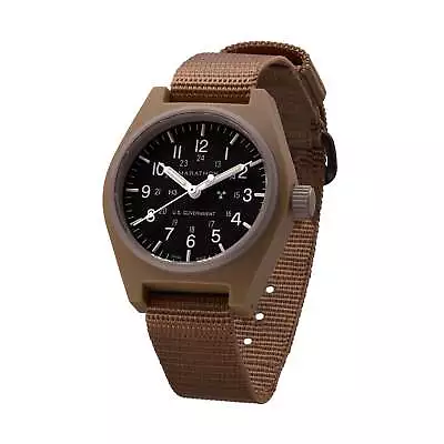 Marathon Military GPQ US Government Watch W/ Tritium: 34mm Tan WW194004-DT NEW • $254.96